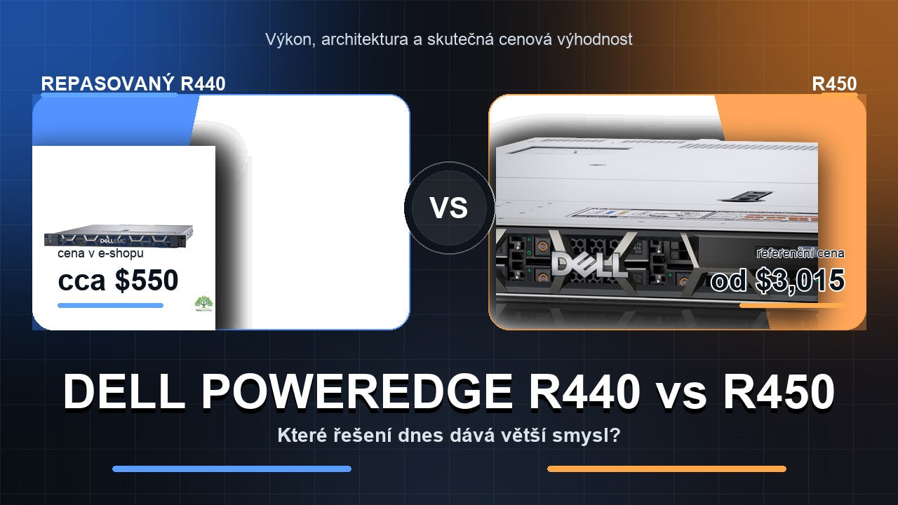 Dell PowerEdge R440 vs Dell PowerEdge R450 - srovnání ceny a výkonu