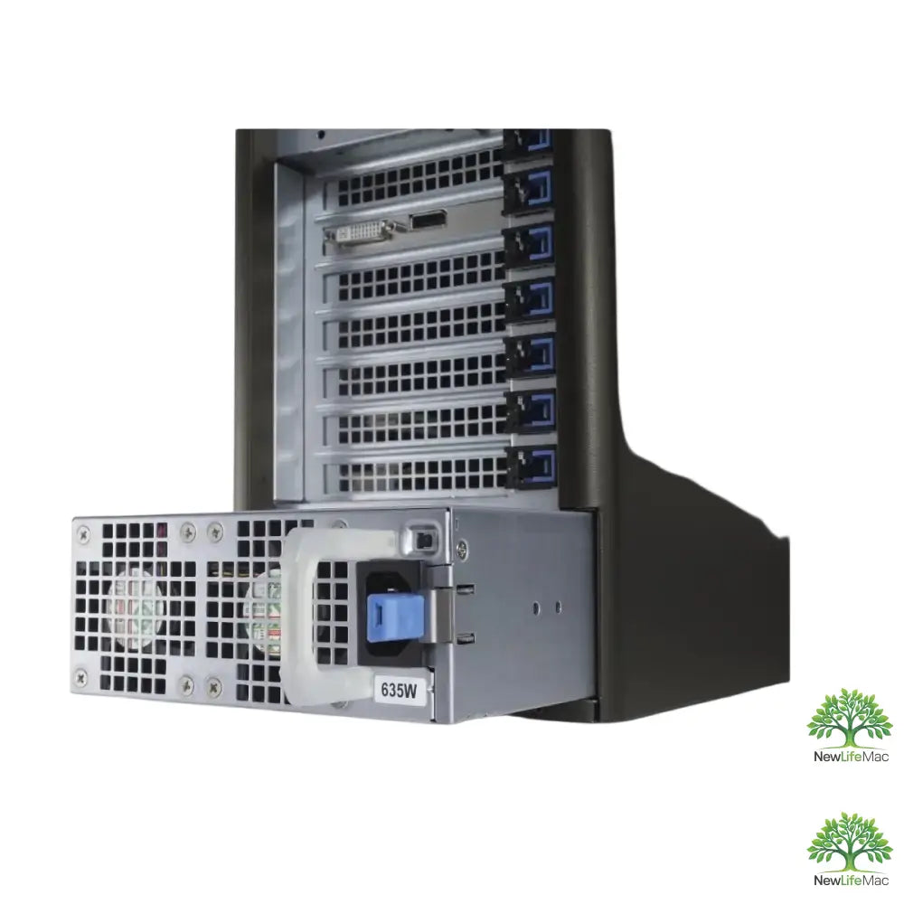 Stříbrný serverový rack dell precision t5610 single cpu s více pozicemi pro disky a napájecím zdrojem 635w