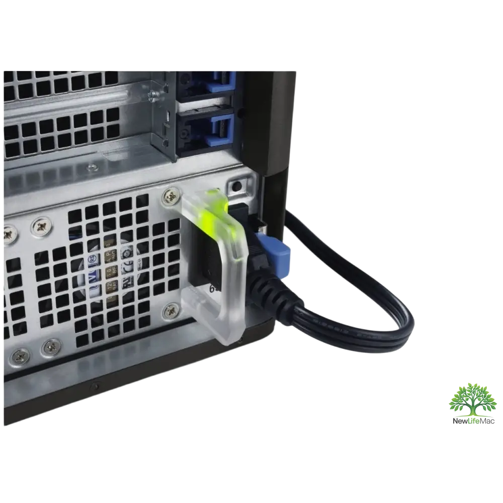 USB port zabezpečení zámek s připojeným kabelem na DELL T5610 Gaming Barebone DUAL CPU