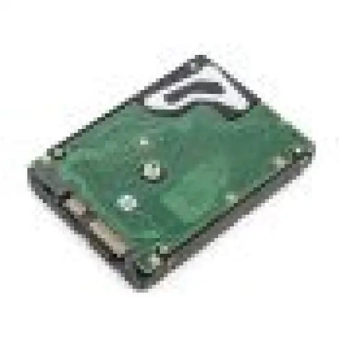 Zelený repasovaný serverový disk hdd 900gb 2.5 s rozhraním sas a černým štítkem s kovovými rohy