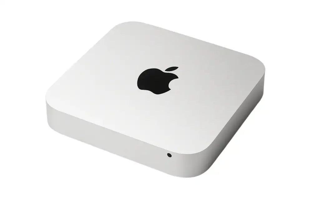 Stříbrný Apple Mac Mini desktop s různými konfiguracemi RAM a SSD, model Mac mini 4,1 (2010)