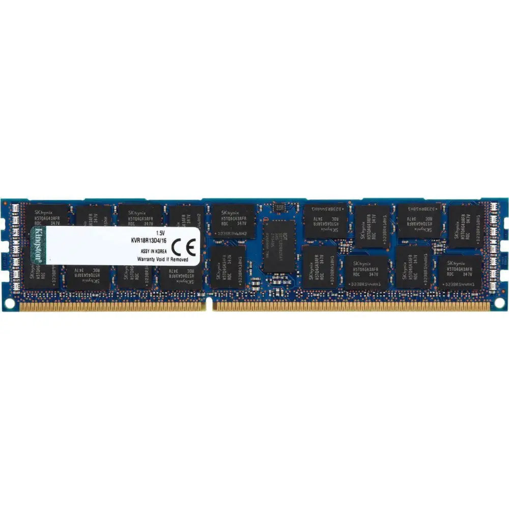 Modul paměti RAM DDR4 od sk hynix s černými čipy a pozlacenými kontakty.