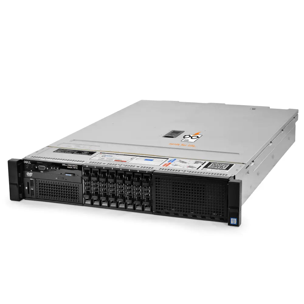 Stříbrno černý dell r740 server rack repasovaný workstation s e5-2603v3 procesorem a cena výkon výhodou