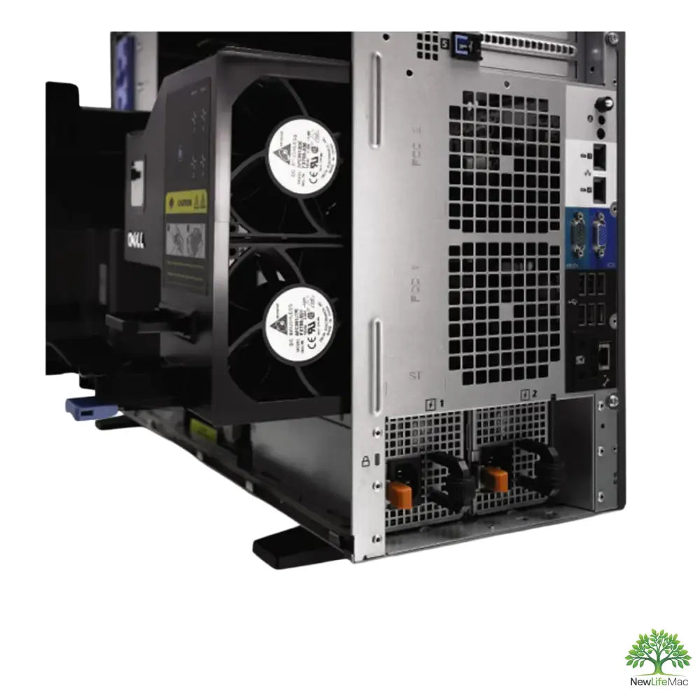 Dell T610 s cooling shroud s 2X Xeon E5645 a 24 GB RAM, černá a stříbrná