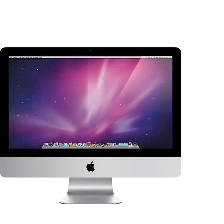 Apple imac 11.2 mid 2010 21.5 palcový silver hliníkový výkonný stolní počítač s intel core a macos tapetou