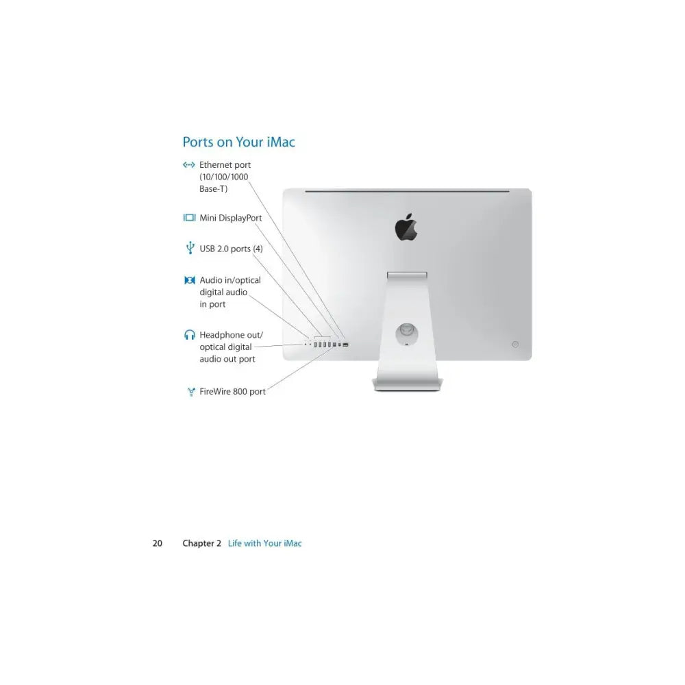 Záda apple imac 11.3 late 2010 27 stříbrný hliníkový design s ikonickým logem a výkonným čtyřjádrovým hardwarem