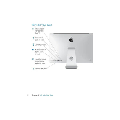 Stříbrný hliníkový apple imac 12.2 late 2011 27 zadní strana s minimalistickým designem a čtyřjádrovým výkonem
