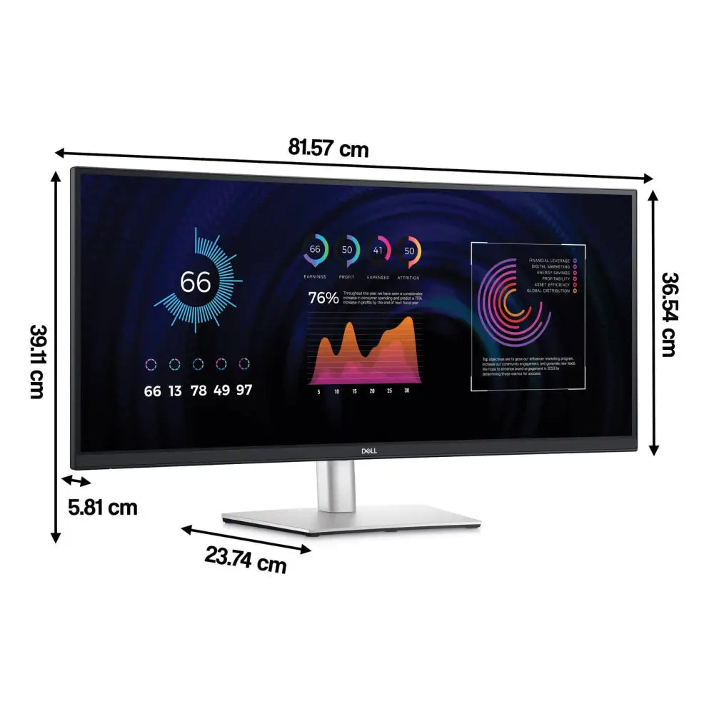 Stříbrný rám dell ultrawide monitor s minimalistickým designem a tenkými rámečky pro dell optiplex 7070 ultra