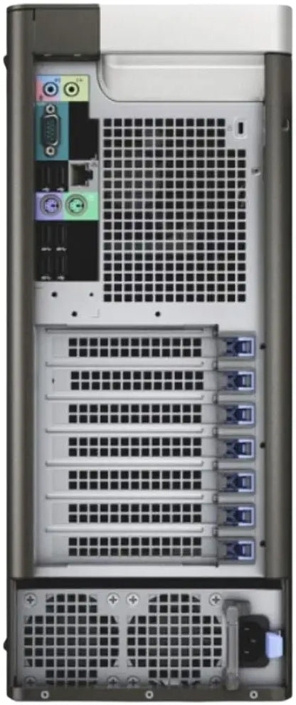 Zadní pohled na herní skříň DELL T5610 s porty a zdrojem energie