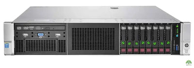 Silver ProLiant DL380 rack server with Intel Xeon E5-2609 v3, multiple hard drive bays