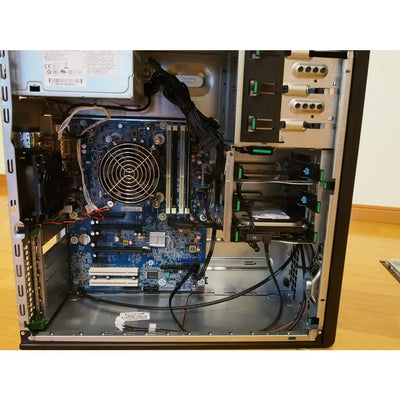 Modrá základní deska s kruhovým ventilátorem a stříbrným krytem pro HP Z220 Tower Gaming Barebone single CPU