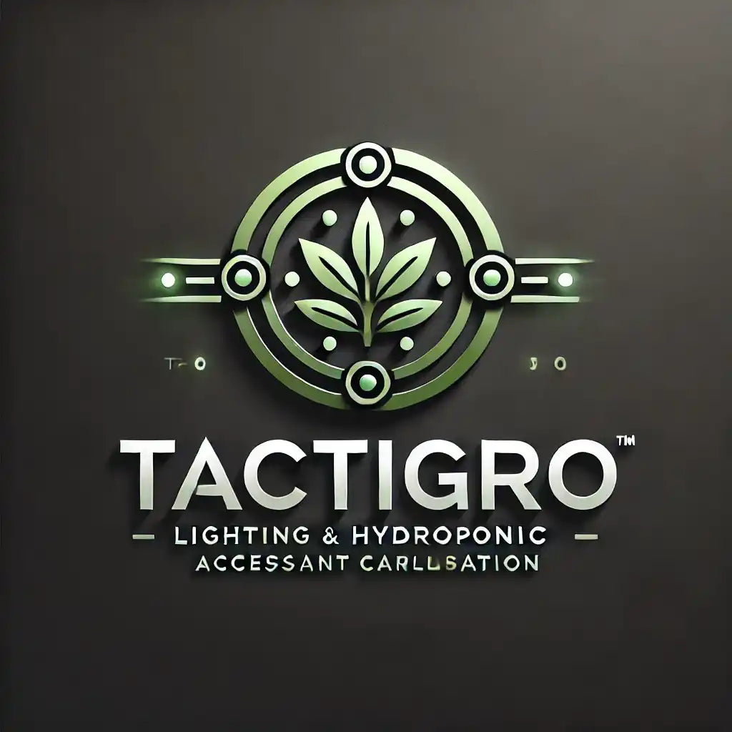 Logo pro společnost specializující se na osvětlení a hydroponické doplňky.