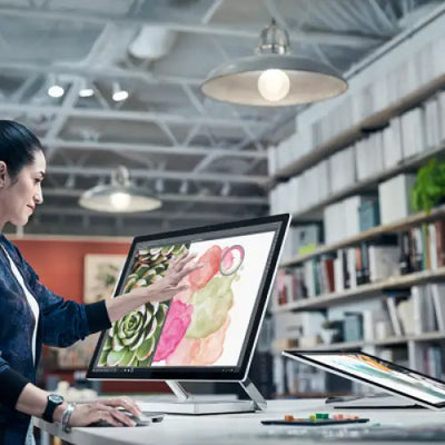 Microsoft Surface Studio – dotykové použití