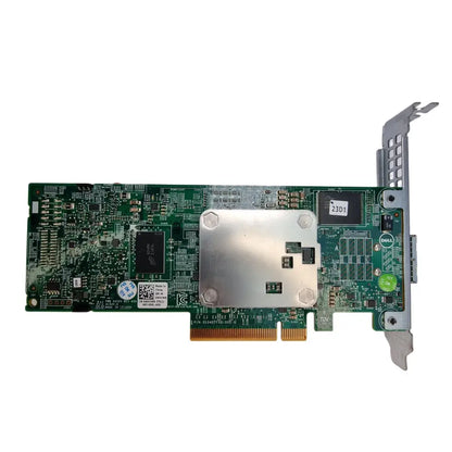 Zelená deska dell perc h830 s kovovým držákem a piny pro rozšíření počítače
