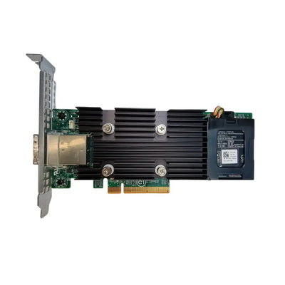 Obrázek dell perc h830 RAID řadiče s NIC, heatsinkem a SFP+ nebo QSFP+ modulem