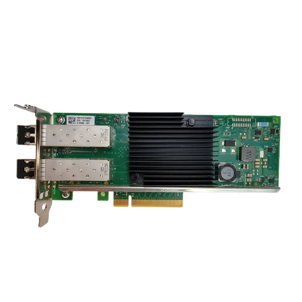 Dvojportový fiber optic síťový adaptér Dell 5N7Y5 s chladičem a 10Gb rychlostí