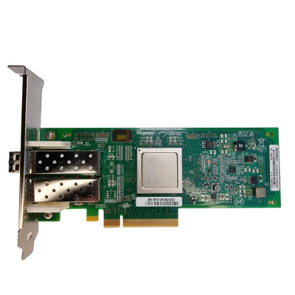 Zelená deska s porty SFP/QSFP a PCI-E, Dell MFP5T s QLogic QLE2562