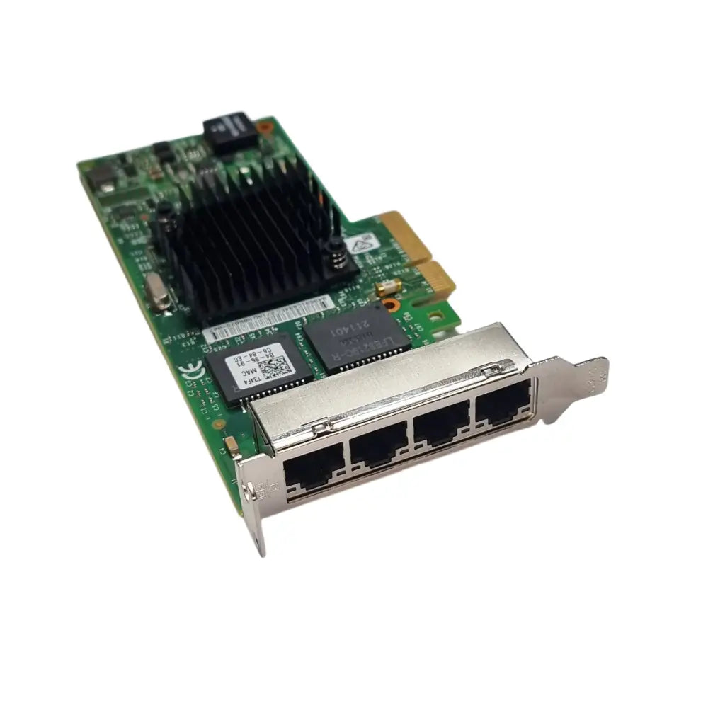 Síťový adaptér Dell T34F4 Intel I350 s čtyřportovým Ethernet NIC a chladičem
