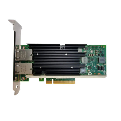 Síťový adaptér Intel X540-T2 s duálním portem a velkým chladičem pro 10Gb Ethernet