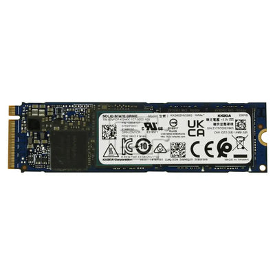 Ssd kioxia toshiba xg6 256gb m.2 nvme pcie 3.0 x4 s modrou pcb a zlatými kontakty s bílým označením
