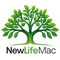 Zdravě zelený strom s bohatou listovím a pod ním text „NewLifeMac“.